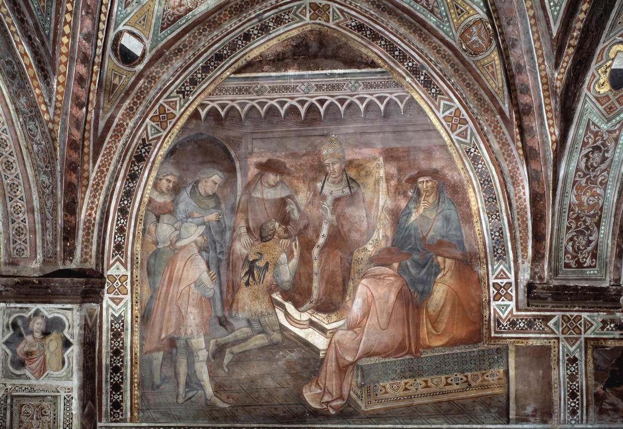 Papa Alexandre III - Fresco de Aretino Luca Spinello or Spinelli