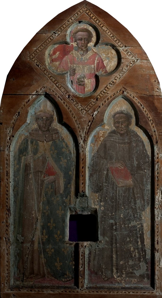 São Luís de Toulouse e Santo Antônio de Pádua com Santo Estêvão de Aretino Luca Spinello or Spinelli