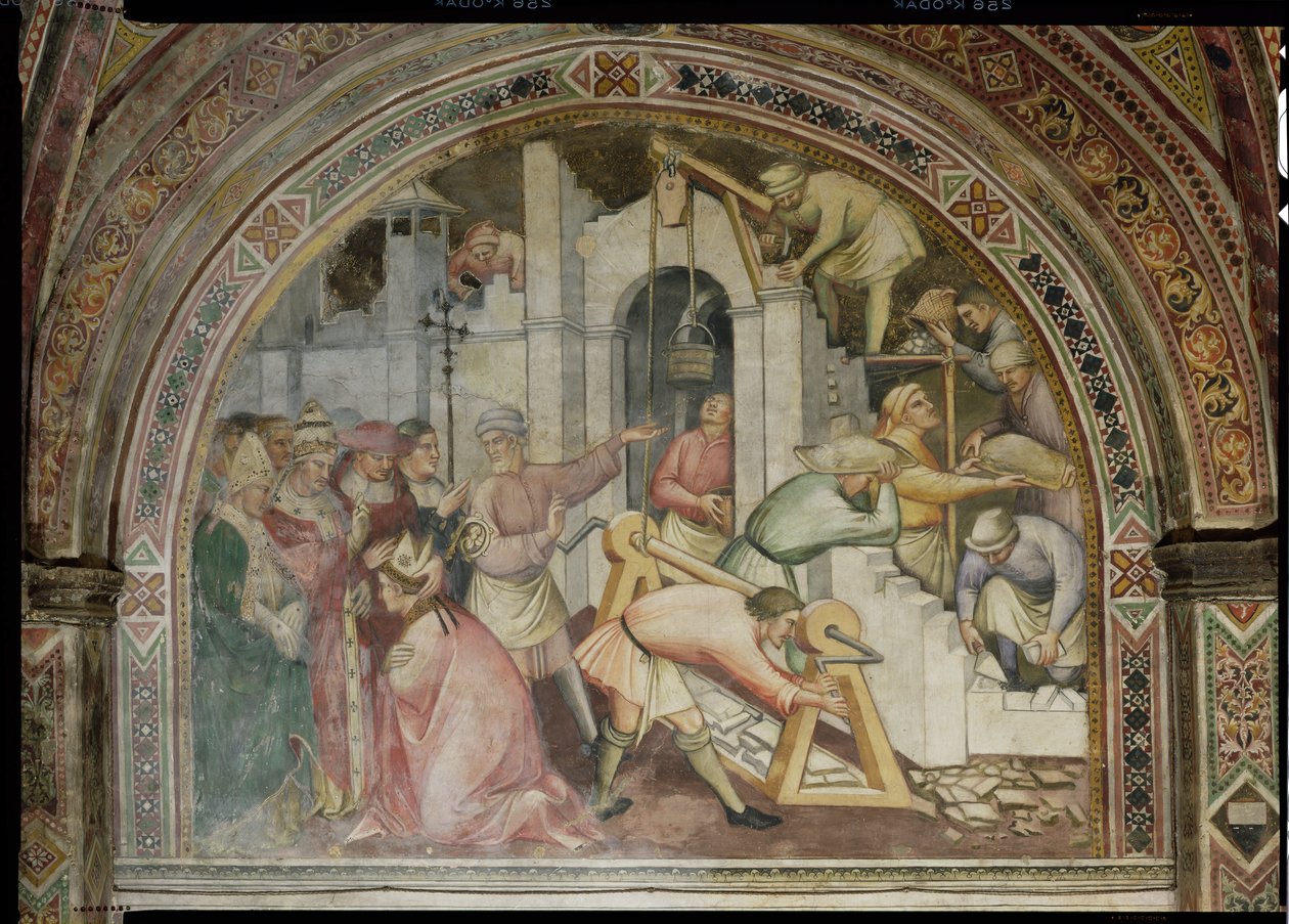 A História do Papa Alexandre III (1105-81): Construção da cidade de Alessandria, 1407 de Aretino Luca Spinello or Spinelli
