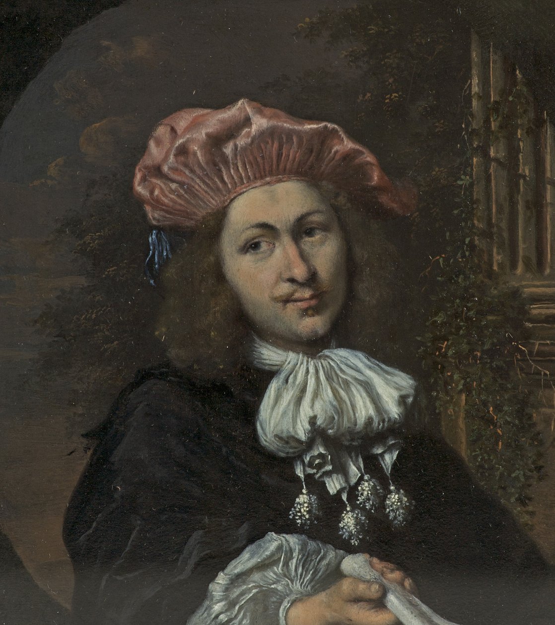 Retrato de um homem, c.1672-80 (óleo em cobre) de Arie de Vois