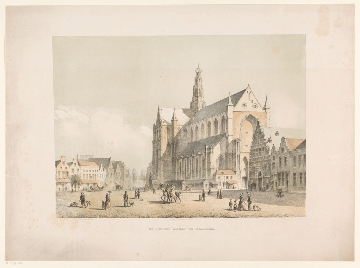 Vista da Igreja de São Bavo e do Grote Markt em Haarlem
Grote Markt em Haarlem (título sobre o objecto) de Arie Ketting de Koningh