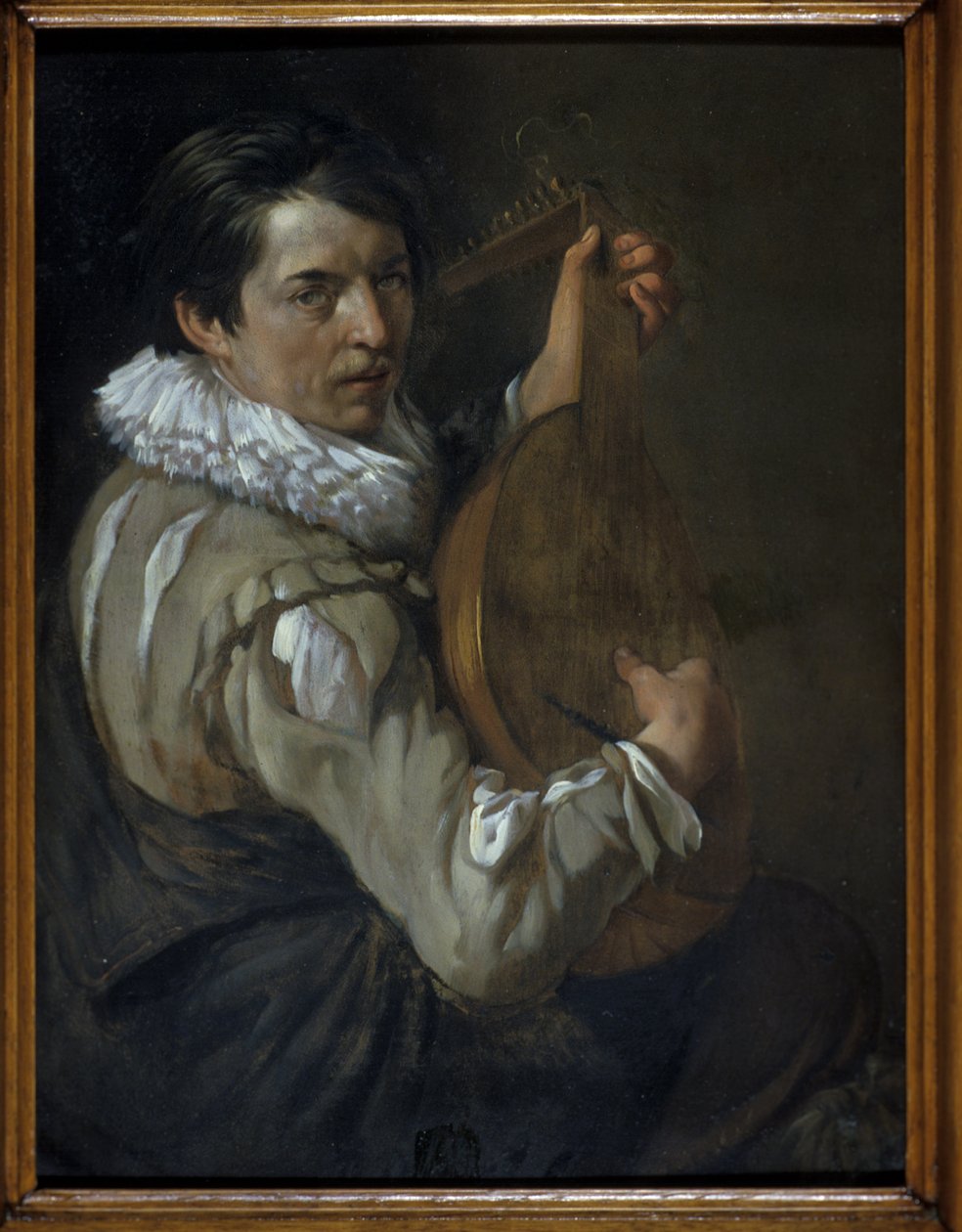 O jogador do alaúde (óleo no cobre) de Arie de Vois