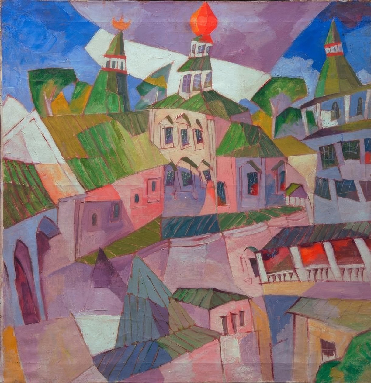 Mosteiro (pátio do arcebispo no novo mosteiro de Jerusalém) de Aristarch Wassiljewitsch Lentulow
