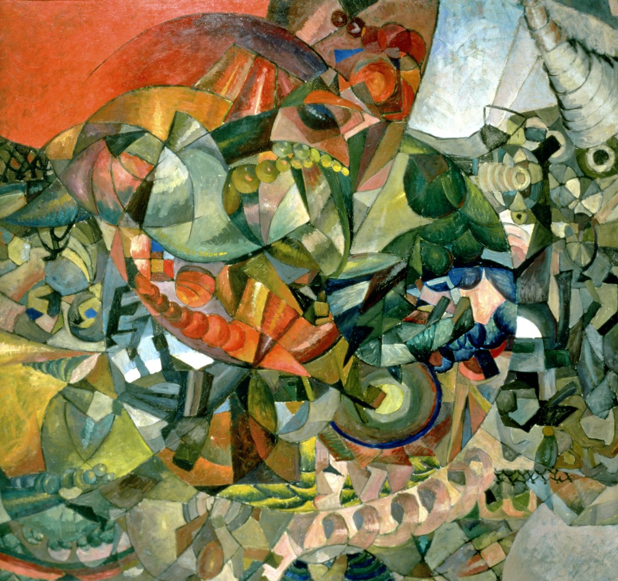Alegoria da Guerra Patriótica de 1812, 1914 de Aristarkh Vasilievic Lentulov