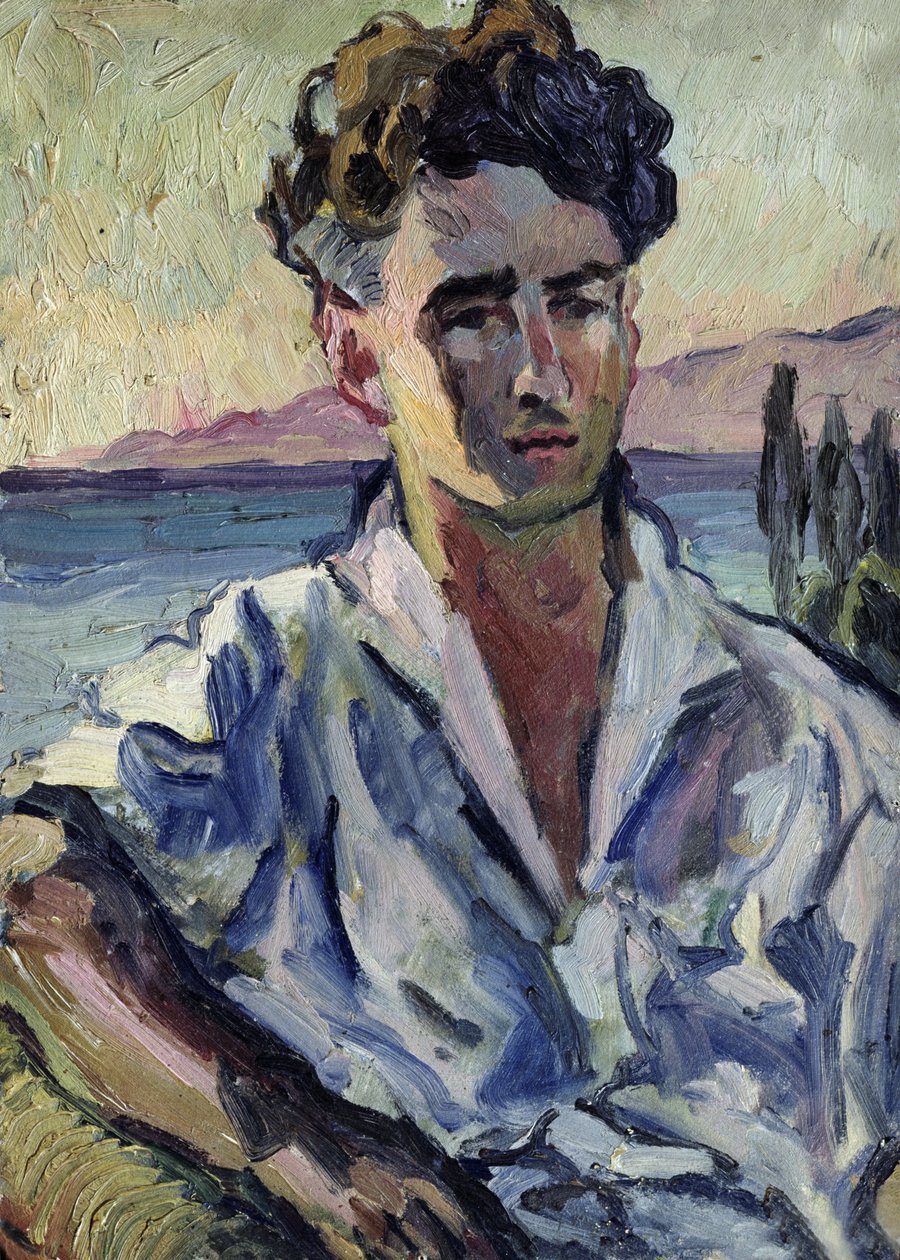 Iosif Utkin, 1931 (óleo no carboard) de Aristarkh Vasilievic Lentulov