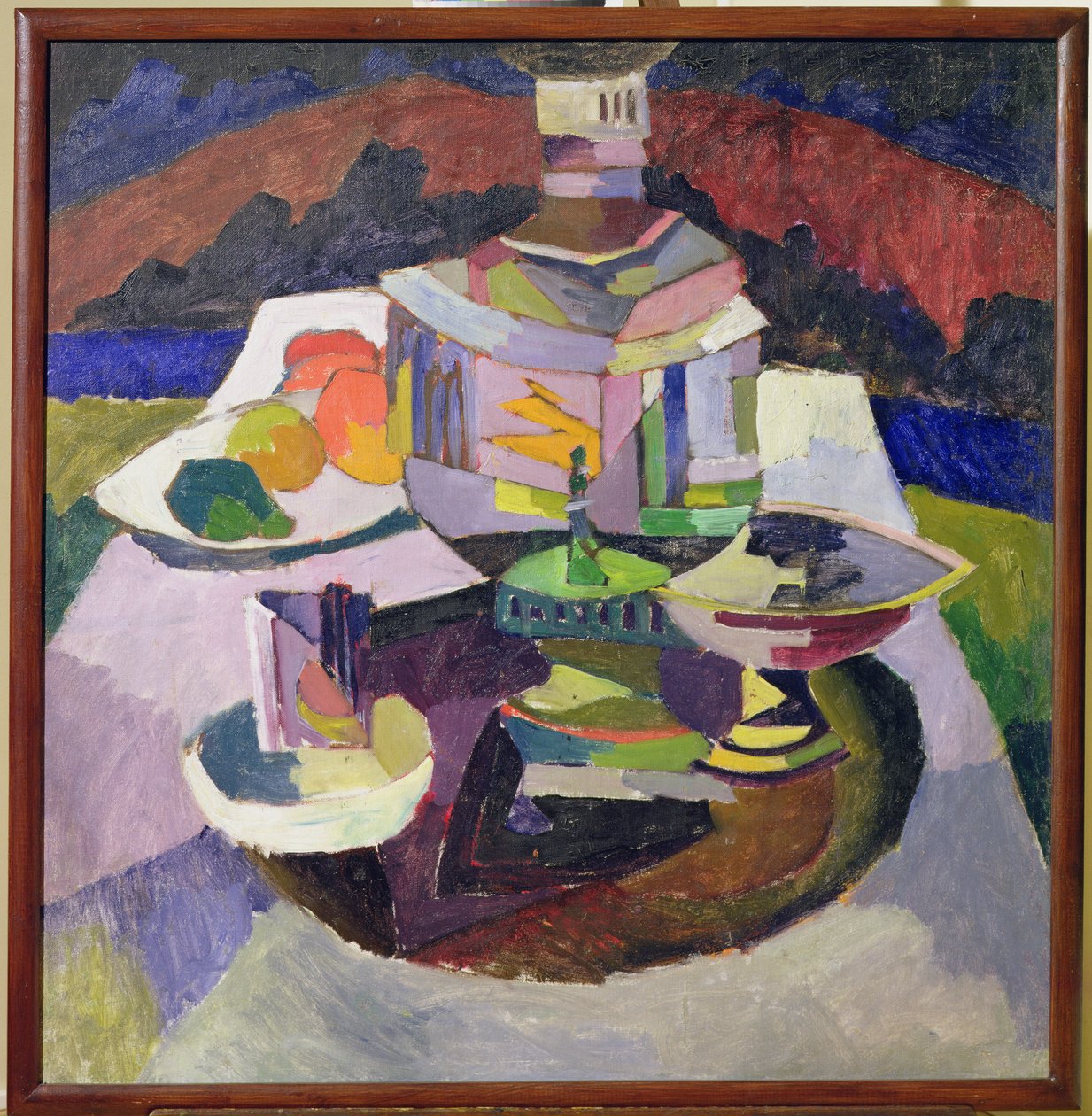 Ainda vida com Samovar, 1913 de Aristarkh Vasilievic Lentulov