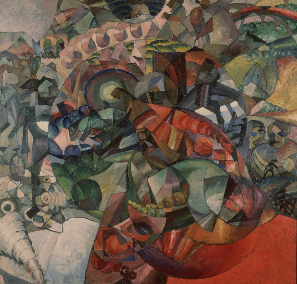 Alegoria da guerra patriótica de 1812, 1912 de Aristarkh Vasilievic Lentulov