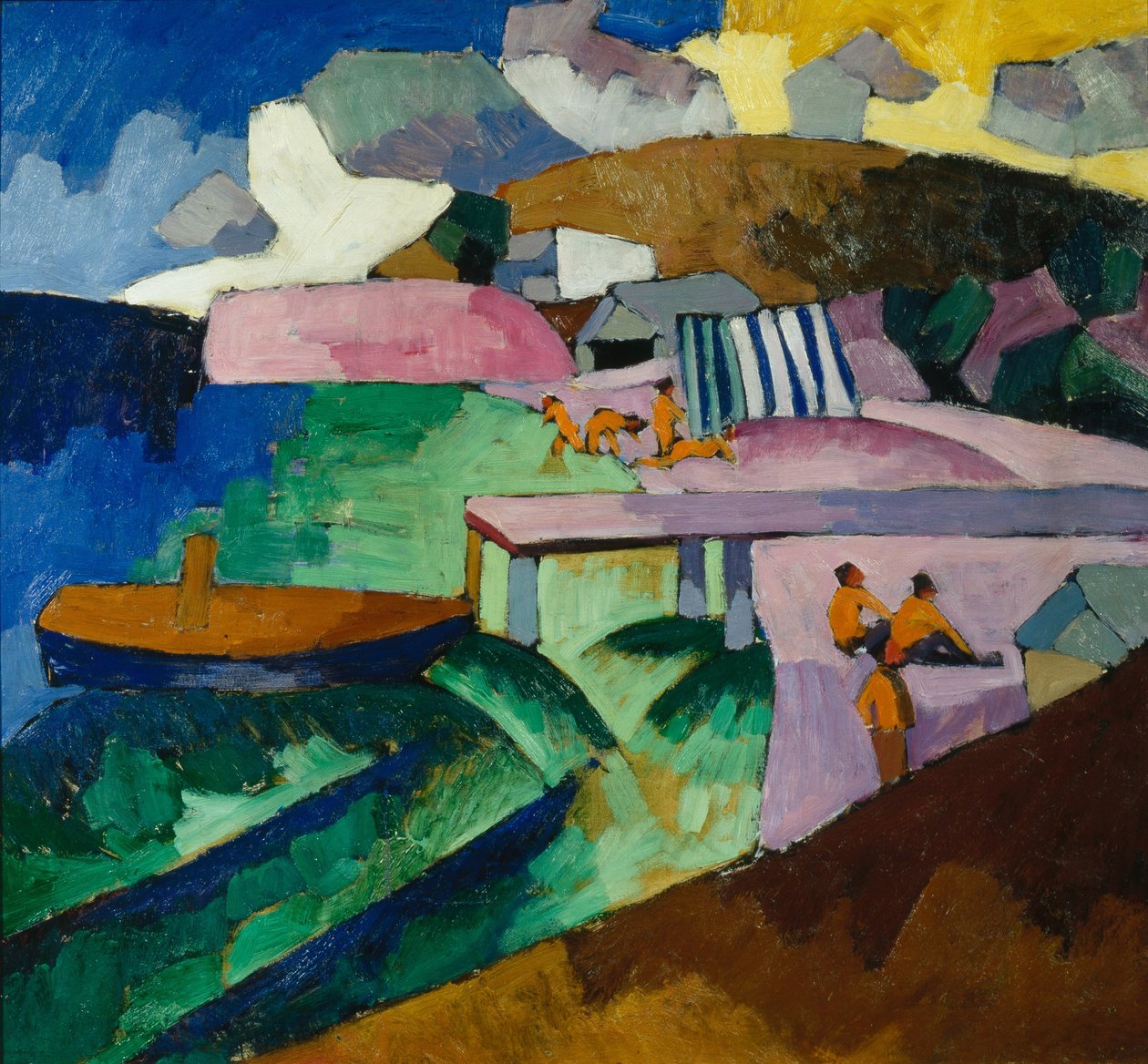 Beira-mar, 1912 de Aristarkh Vasilievic Lentulov