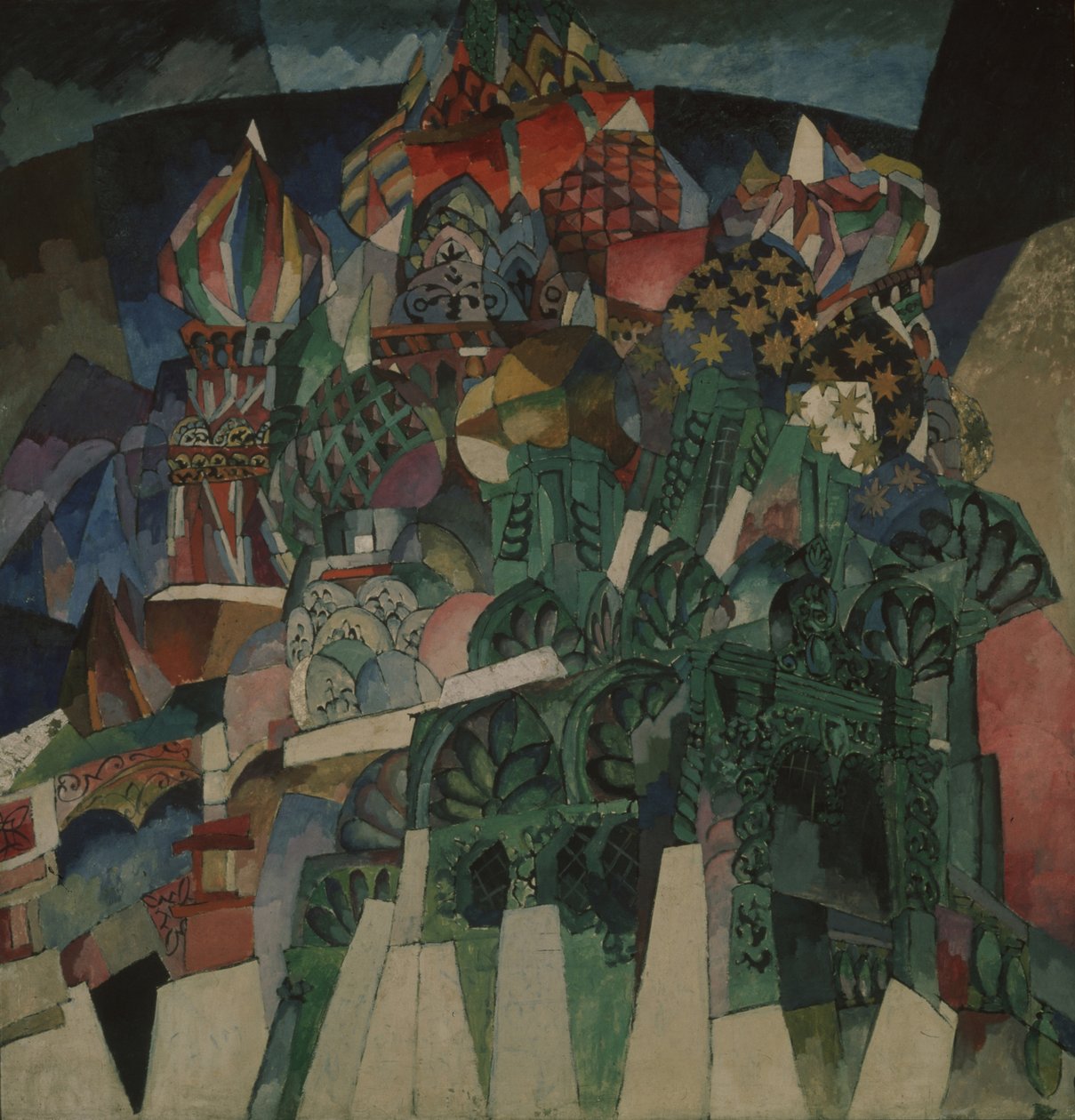 Catedral da Basílica, 1913 de Aristarkh Vasilievic Lentulov