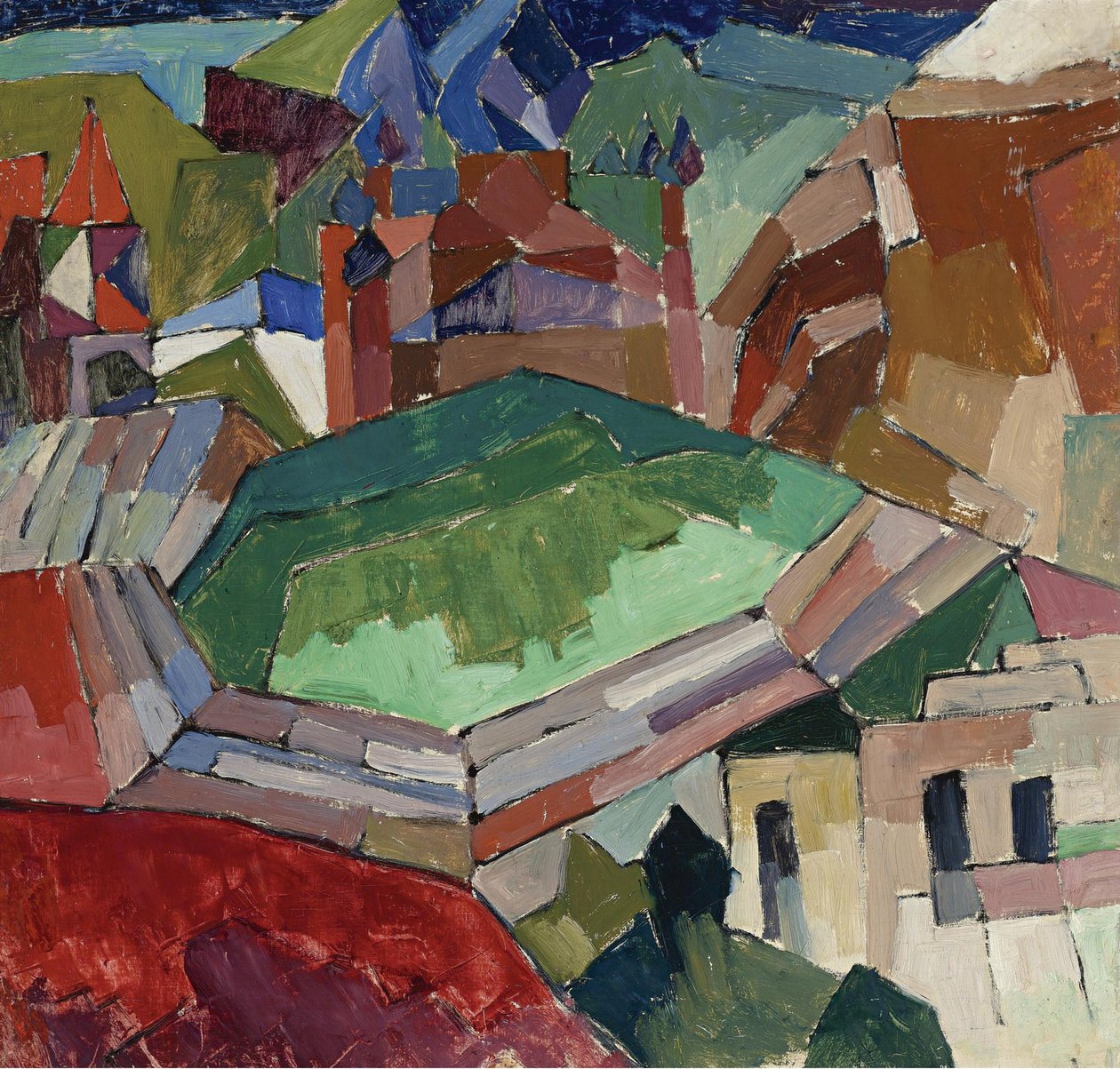 Cidade no sul da Rússia, 1914-1916 de Aristarkh Vasilievic Lentulov