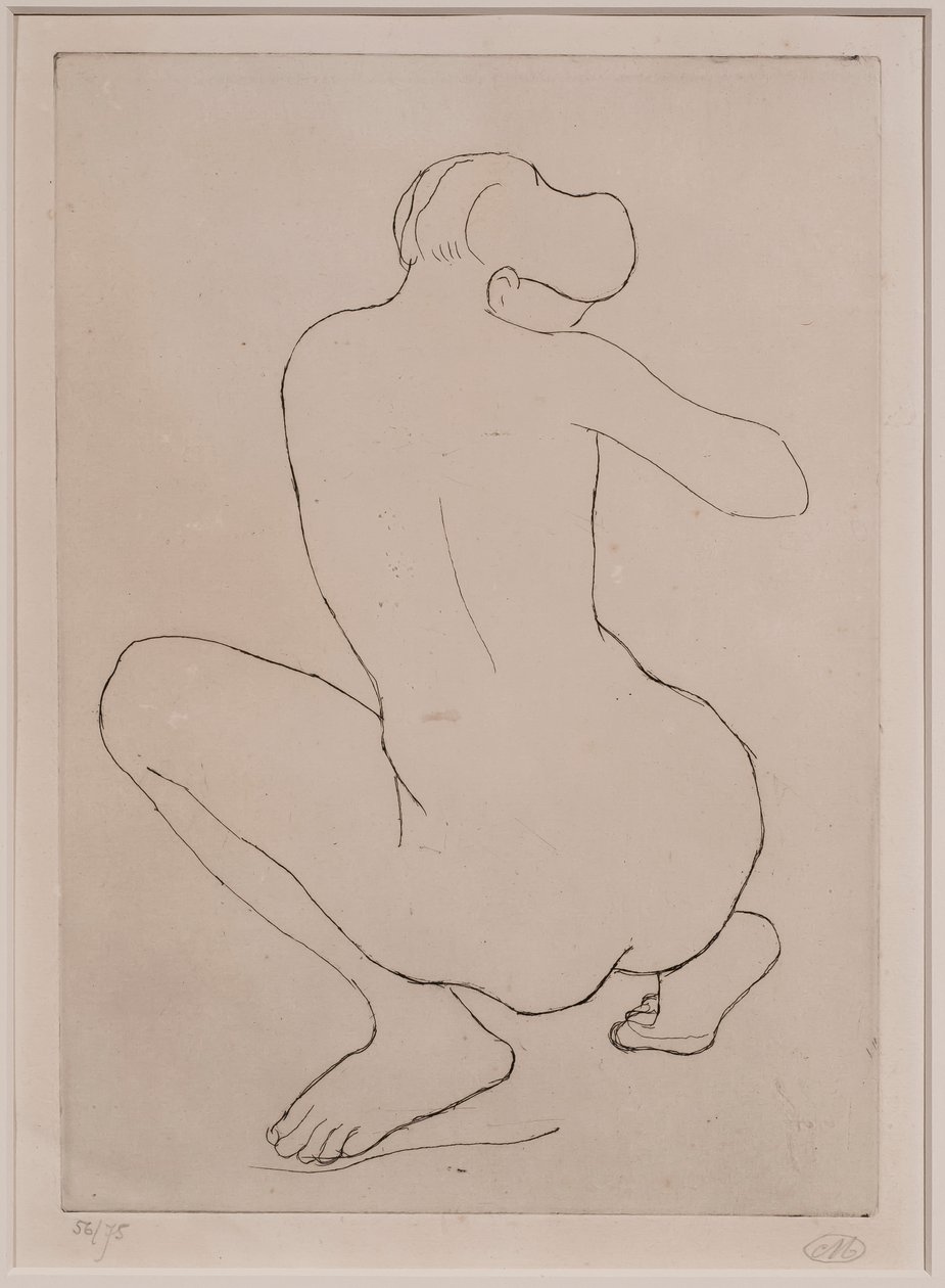 Mulher agachada de Aristide Maillol