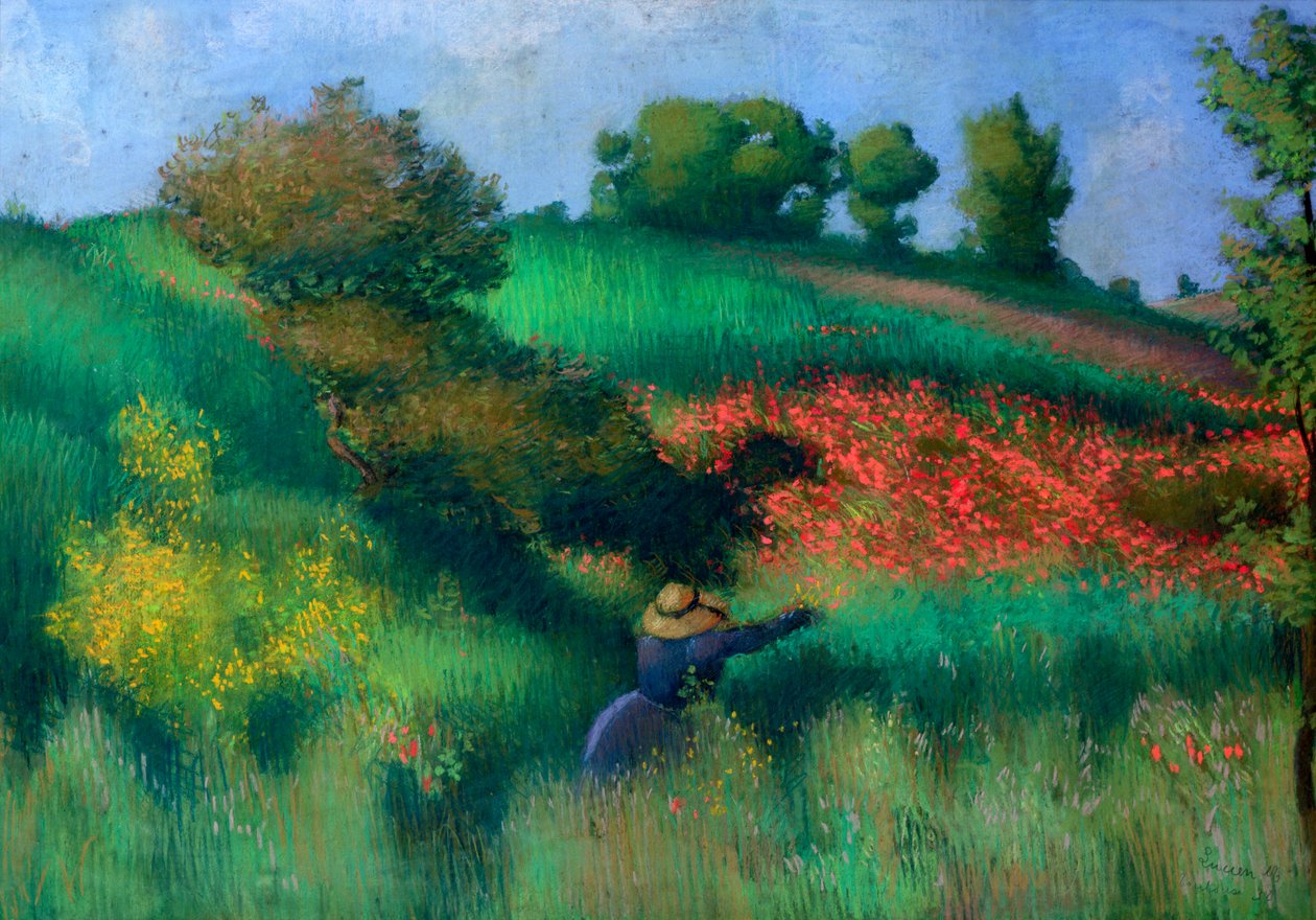 Paisagem florida de Aristide Maillol