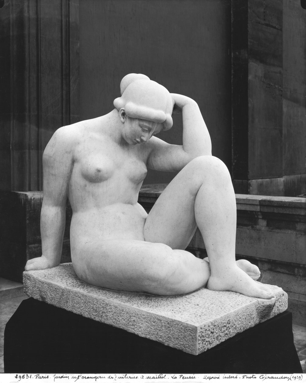 Mediterrâneo, ou Pensamento, 1923 (ver também 189420) (mármore) de Aristide Maillol