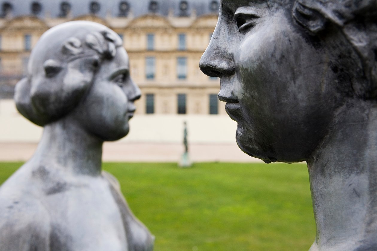 As Três Ninfas, detalhe (plomb) de Aristide Maillol