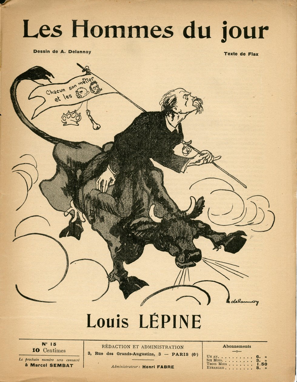 Capa de "Les Hommes du jour", número 15 de Aristide Delannoy