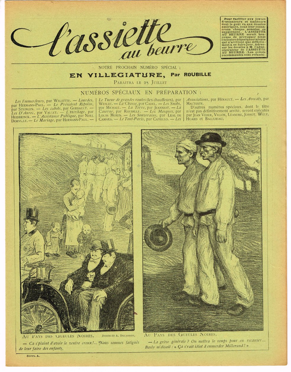 Capa do "The Butter Plate", Satirical in Colors de Aristide Delannoy