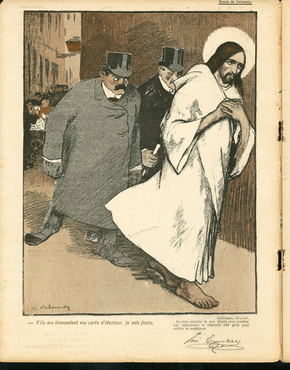 A Placa de Manteiga, número 263, Satirical in Colors de Aristide Delannoy