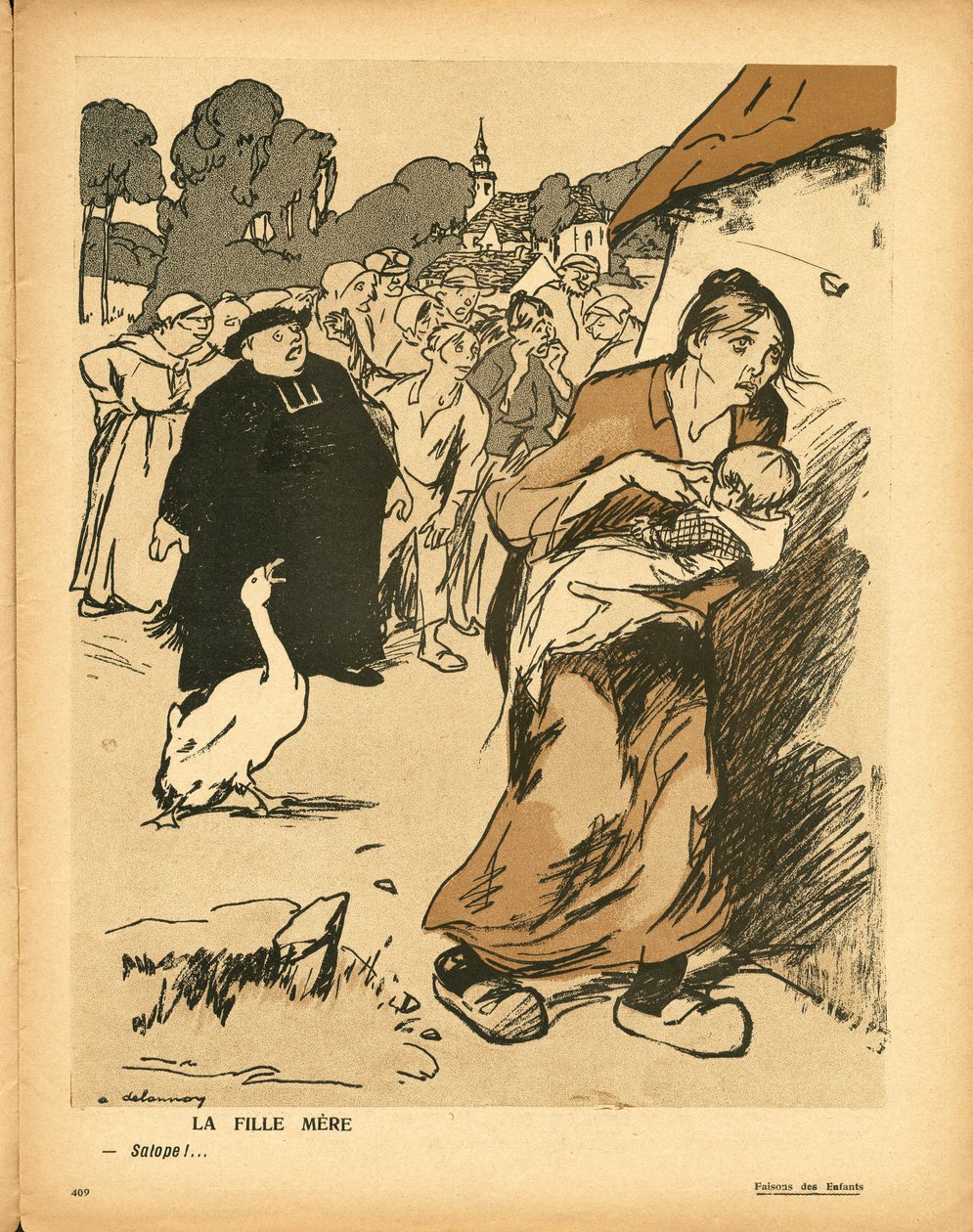 A Placa de Manteiga, número 338, Satirical in Colours de Aristide Delannoy