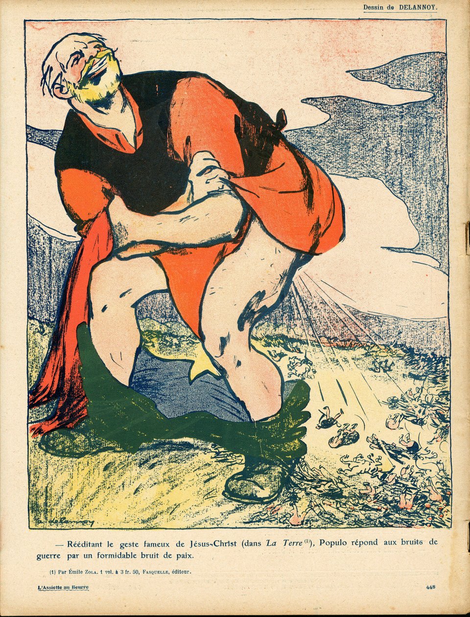 A Placa de Manteiga, número 392, Satirical in Colours de Aristide Delannoy