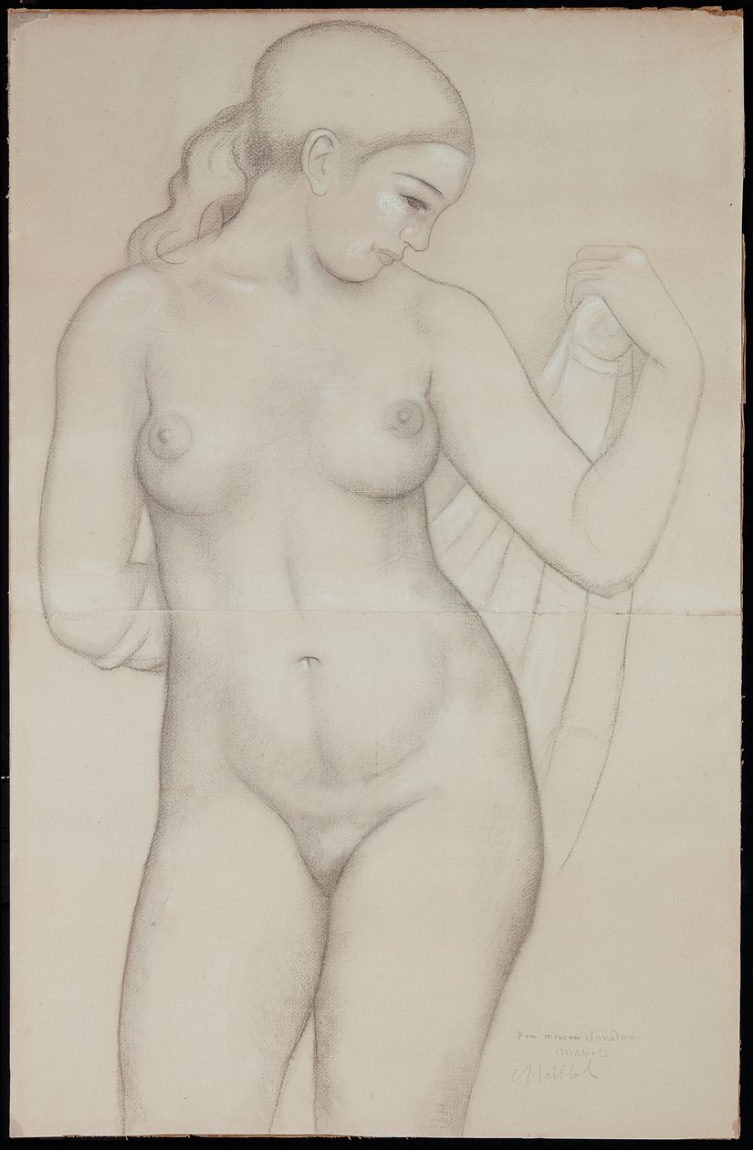 Dina na frente, estude para &39;Harmony&39; de Aristide Maillol