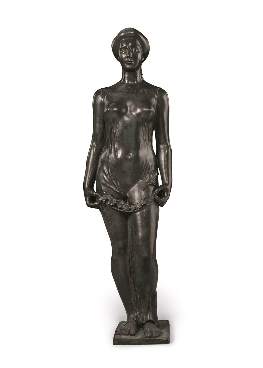 Flore (bronze com pátina preta e verde) de Aristide Maillol