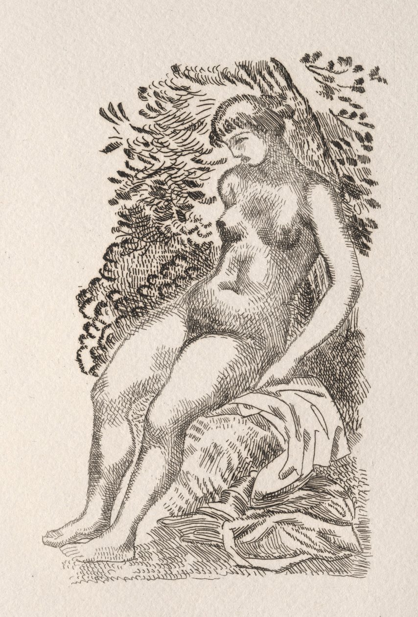 Ilustração para um poema de Pierre de Ronsard de Aristide Maillol