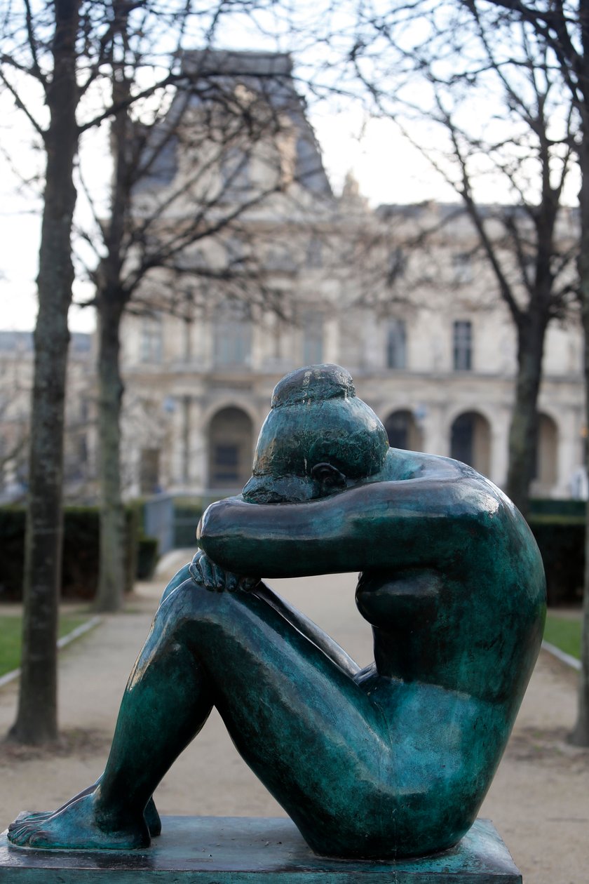 Tuileries Garden, Aristide Maillol, The Night, Paris, França (foto) de Aristide Maillol