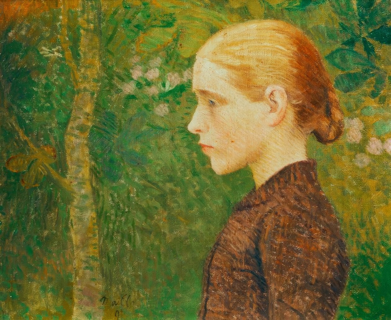 Jovem agricultor em busto de Aristide Maillol