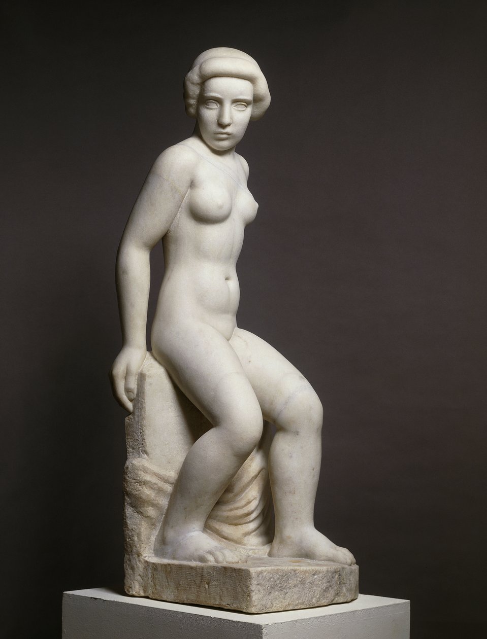 Menina Nua e Drape; Menina Nua com Drape de Aristide Maillol
