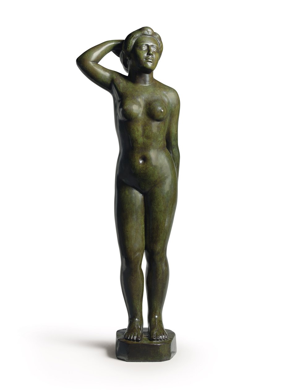 Banhista em pé sem cortinas; Baigneuse debout sans draperie de Aristide Maillol