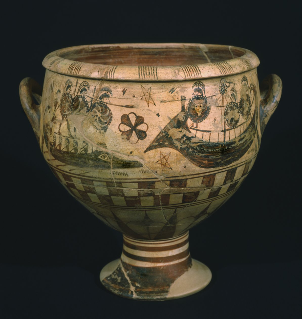 Krater com Ulisses cegando Polyphemus (cerâmica) de Aristonothos