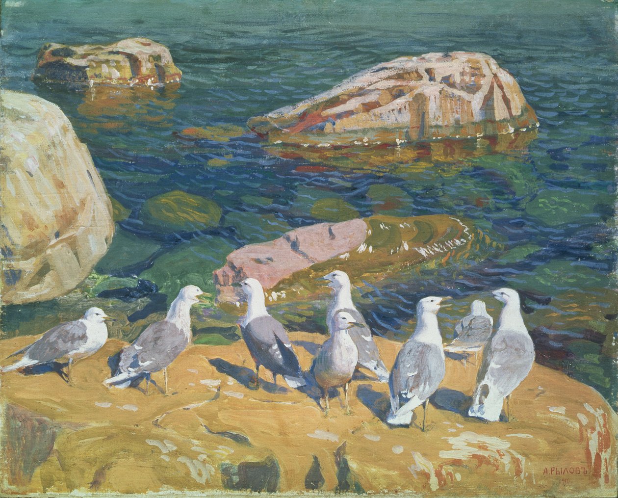 Gaivotas, 1910 de Arkadij Aleksandrovic Rylov