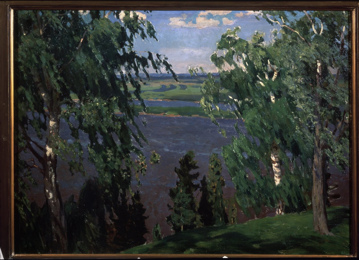 Bruit vert (Ruído Verde). Peinture de Arkadi (Arkady) Alexandrovich Rylov (1870-1939), huile sur toile de Arkadij Aleksandrovic Rylov