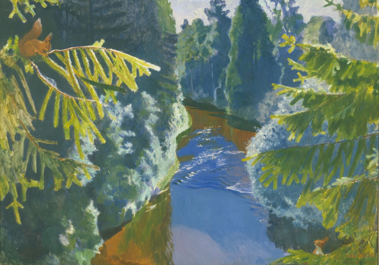 Forest River, 1929 de Arkadij Aleksandrovic Rylov