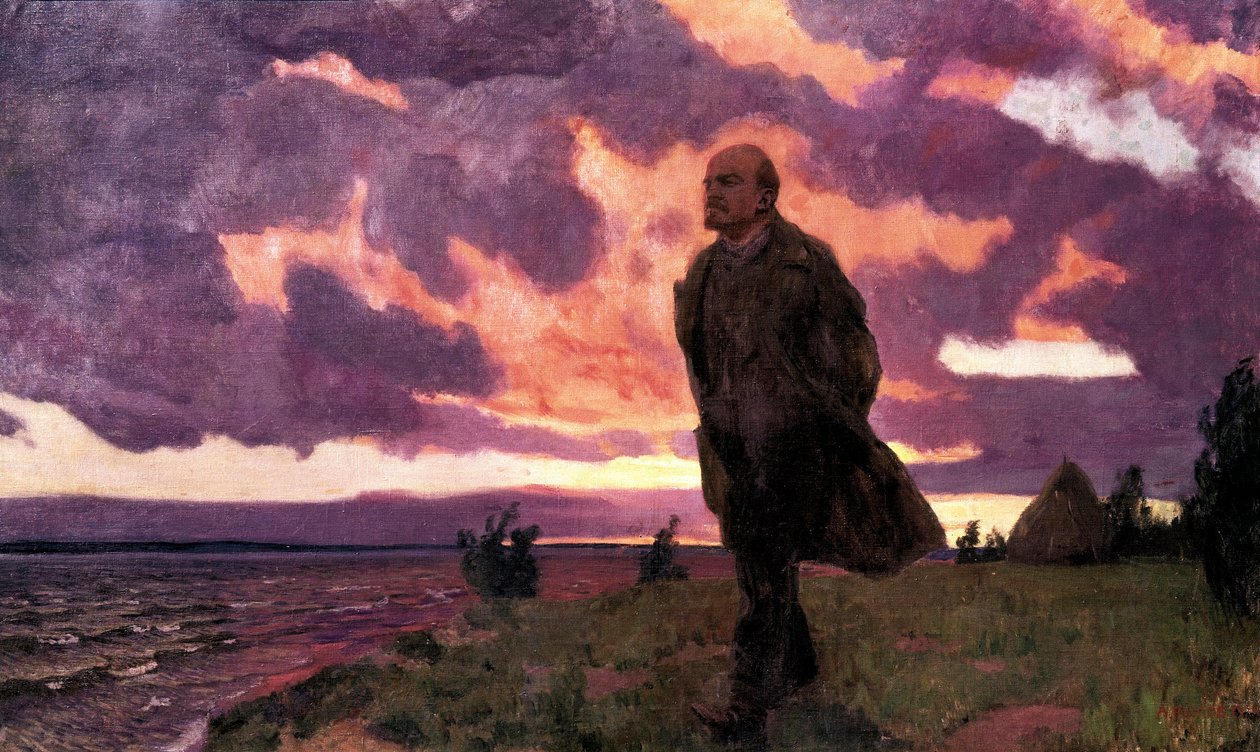 "Lenine a Razliv", pintura de Arkady Alexandrovich Rylov de Arkadij Aleksandrovic Rylov