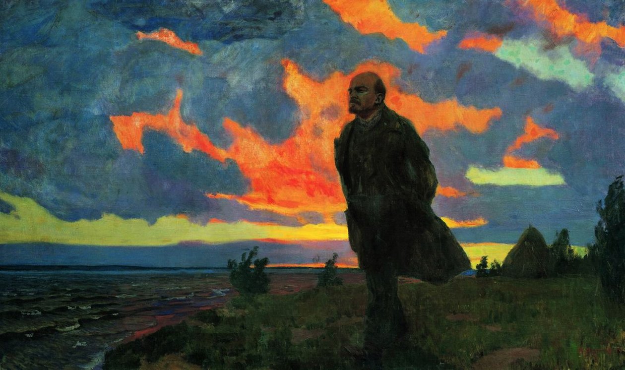Lenin e o derramamento, 1934 de Arkadij Aleksandrovic Rylov