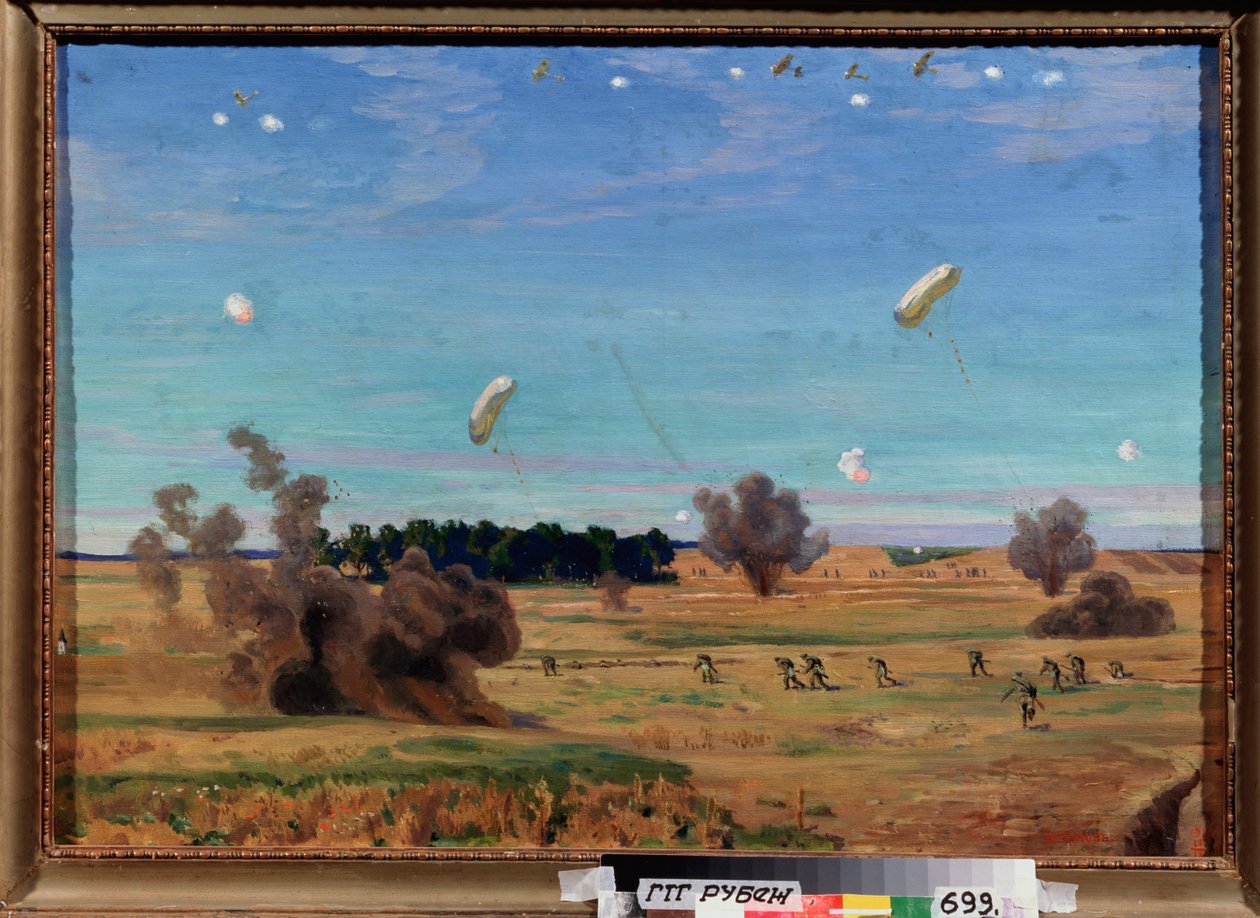 No campo de batalha (Primeira Guerra Mundial) de Arkadij Aleksandrovic Rylov