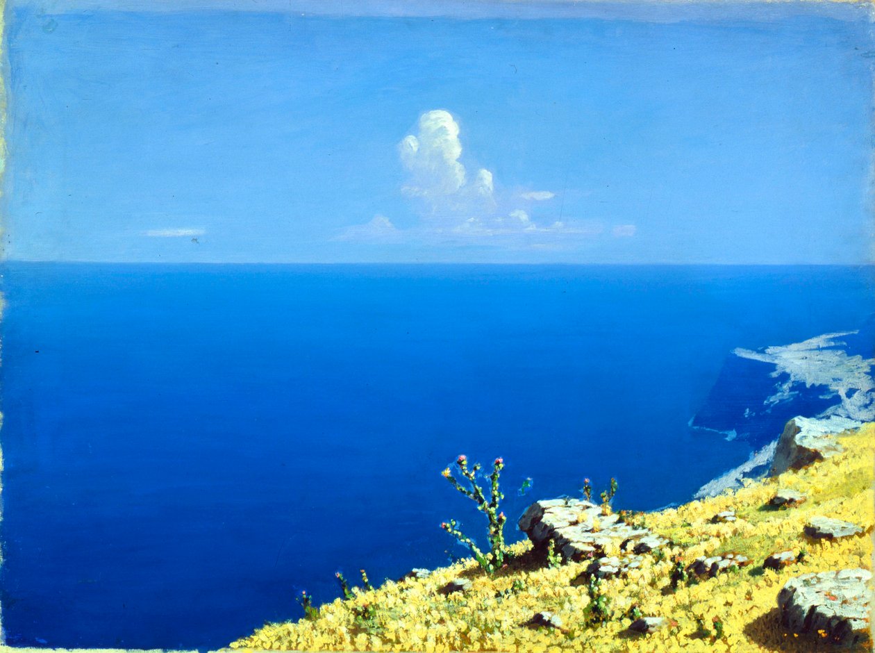 O mar na Crimeia, c1860-1900 de Arkhip Ivanovich Kuindzhi