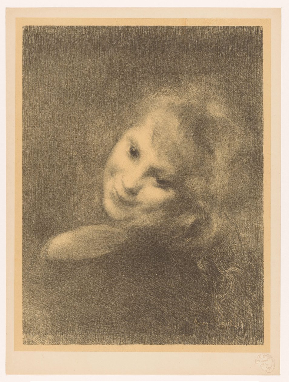 menina sorridente de Armand Berton