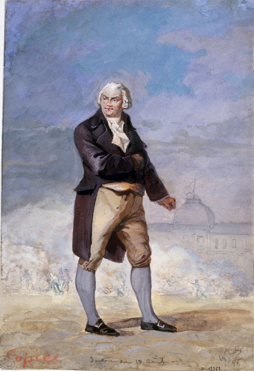 Retrato de Georges Jacques Danton 1759-1794, 1879. de Armand Cyboule
