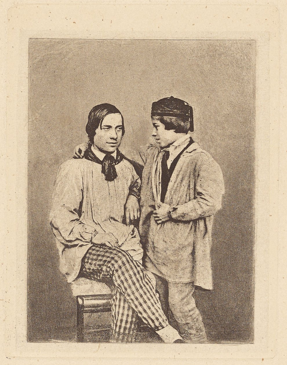 [Homem e rapaz]. de Armand Hippolyte Louis Fizeau