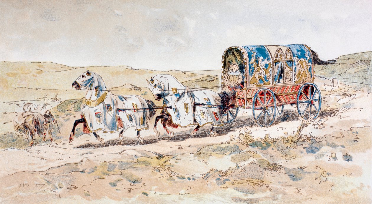 Carruagem do Senhor do Séc. XIII, 1886 de Armand Jean Heins