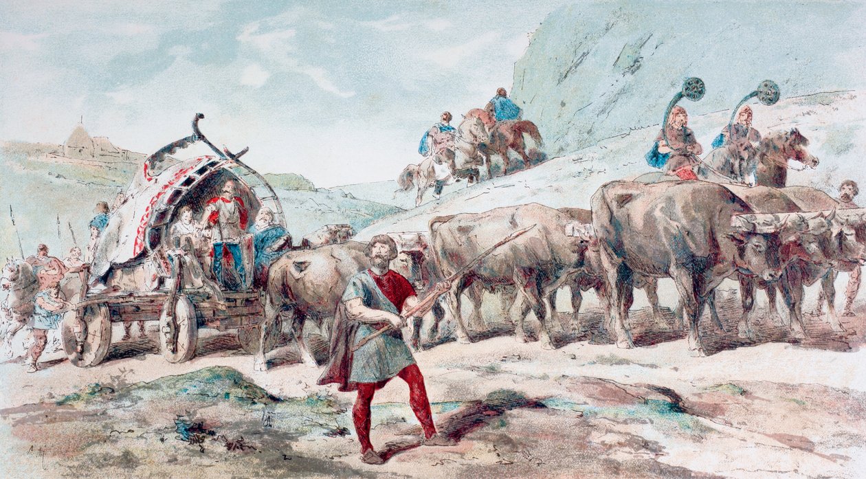 Carro nerviano puxado por bois de Armand Jean Heins