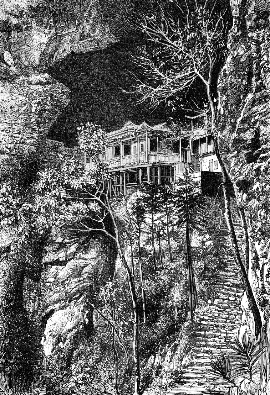 Mosteiro budista, Yuen-Fu no Min, sul de Fuchu-Fu, c1890 de Armand Kohl