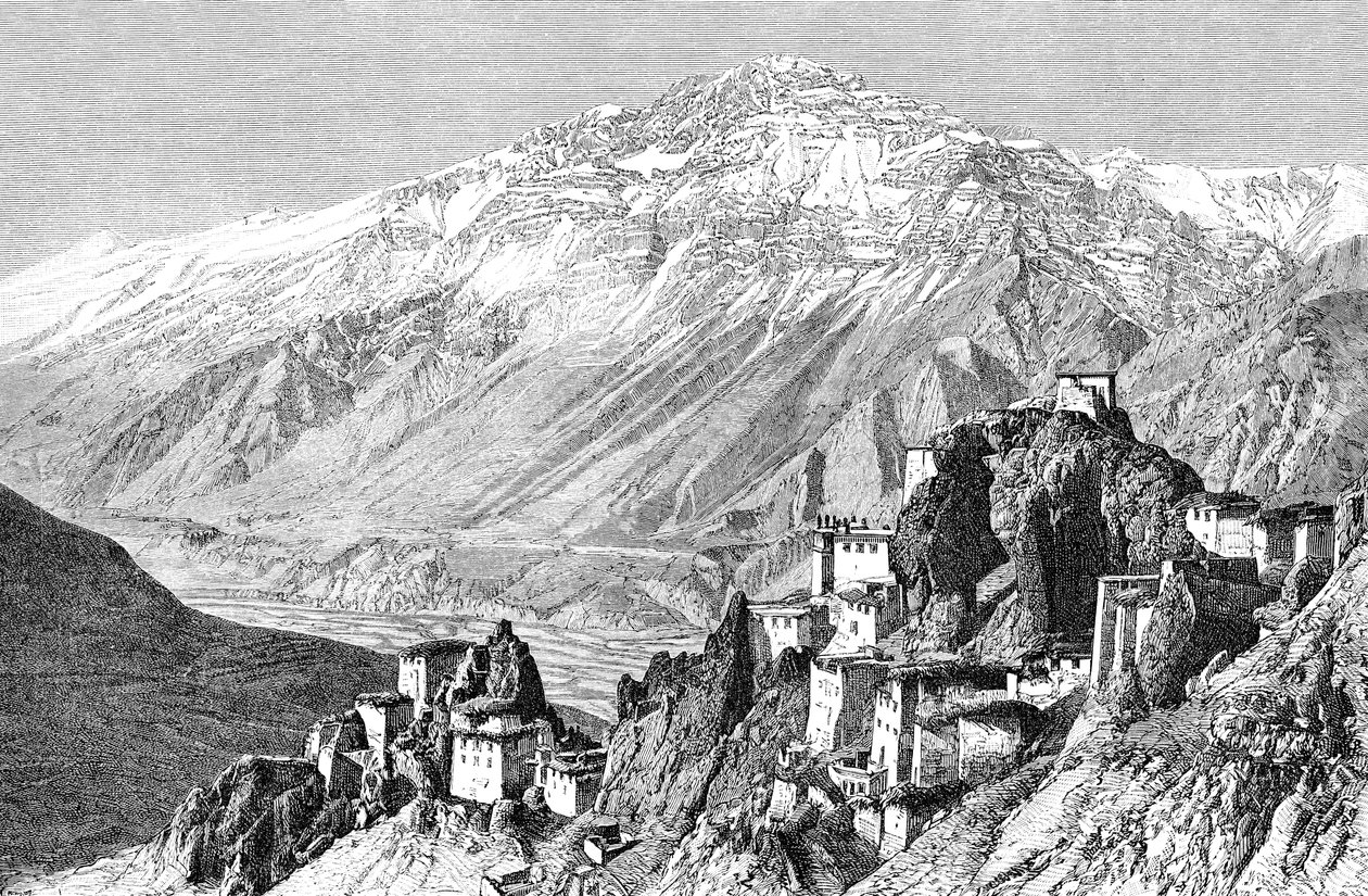 Dankar, Lahul e Spiti, Índia, 1895. de Armand Kohl