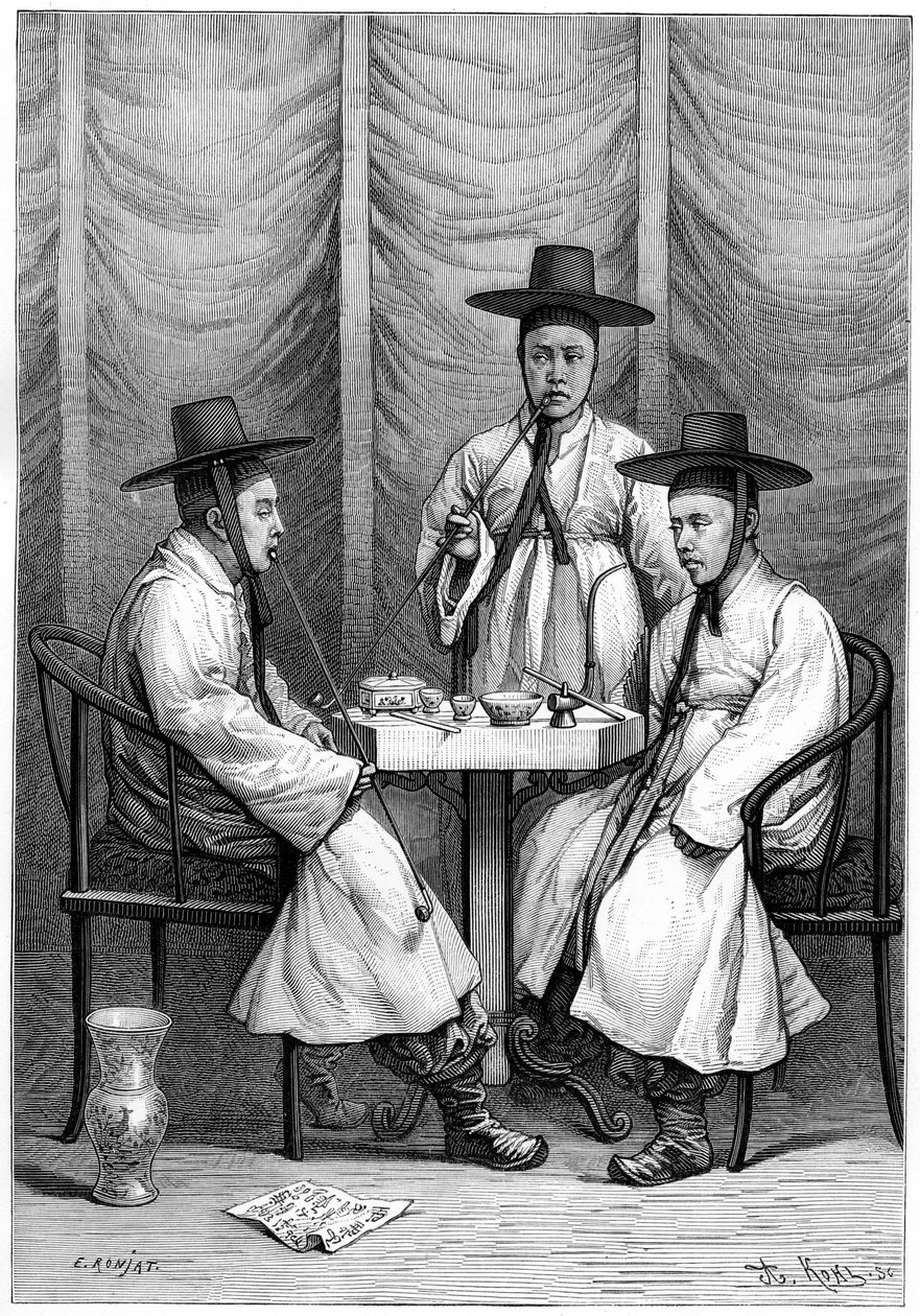 Mandarinas coreanas, 1895. de Armand Kohl