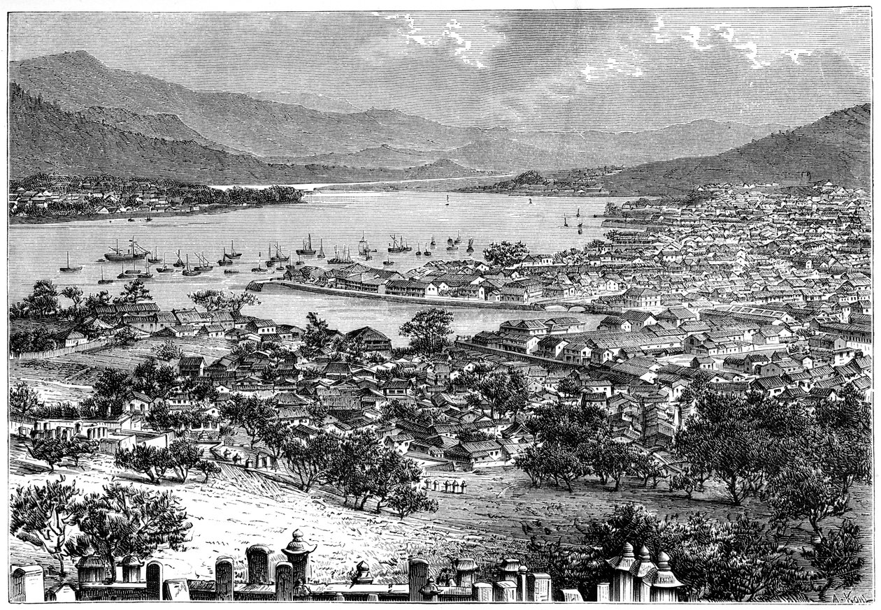 Nagasaki, Japão, 1895. de Armand Kohl