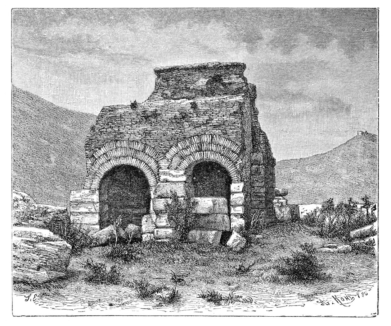 A prisão de São Paulo, Éfeso, Turquia, 1895. de Armand Kohl