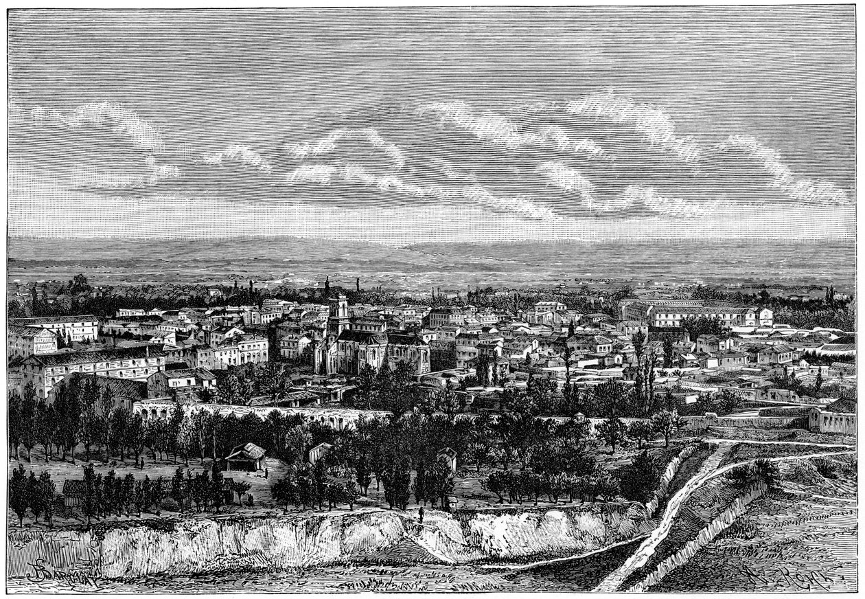 Vista de Blida, Argélia, c1890 de Armand Kohl