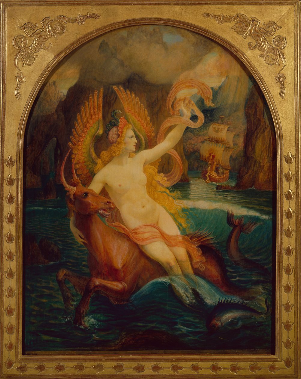 A sereia, c.1897 (óleo sobre tela) de Armand Point